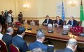 UN Secretary-General Ban Ki-Moon holds a Press Conference at UNRCCA