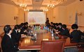 JAPANESE STUDENTS VISIT UNRCCA