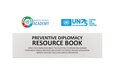 PREVENTIVE DIPLOMACY RESOURCE BOOK 