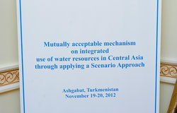Seminar "Mutually acceptable mechanism on integrated use of water resources in Central Asia”, Ashgabat, 19-20 November 2012 